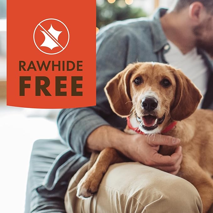 Pur Luv Dog Treats, K9 Kraves Rawhide Free Bone Dog Treat, Chicken Flavor, Made with Real Chicken, 20 Count, Healthy, Easily Digestible, Long-Lasting, High Protein, Satisfies Dog's Urge to Chew