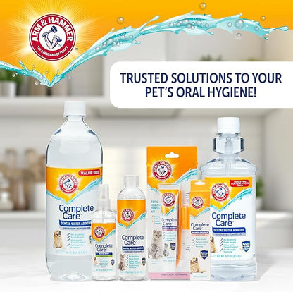 Arm & Hammer Complete Care Enzymatic Dog Toothpaste with Baking Soda and Calcium, Fluoride Free Formula for Plaque Tartar Control and Fresh Breath, Chicken Flavor, 6.2 Oz