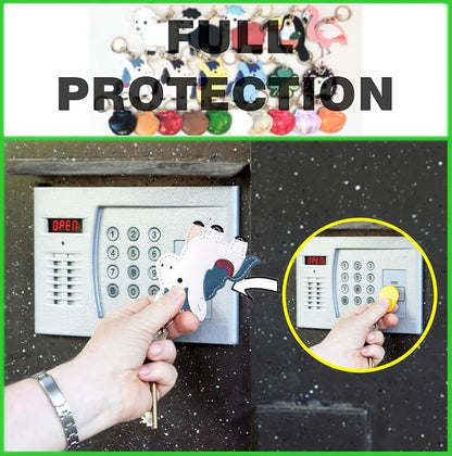 Leather Keychain Holder Case Compatible with AirTag,Cute Protective Cover with Keyring,Anti-Scratch Finder GPS Tracker Case for Wallet Keys,bag,pets,Backpack(White Horse)