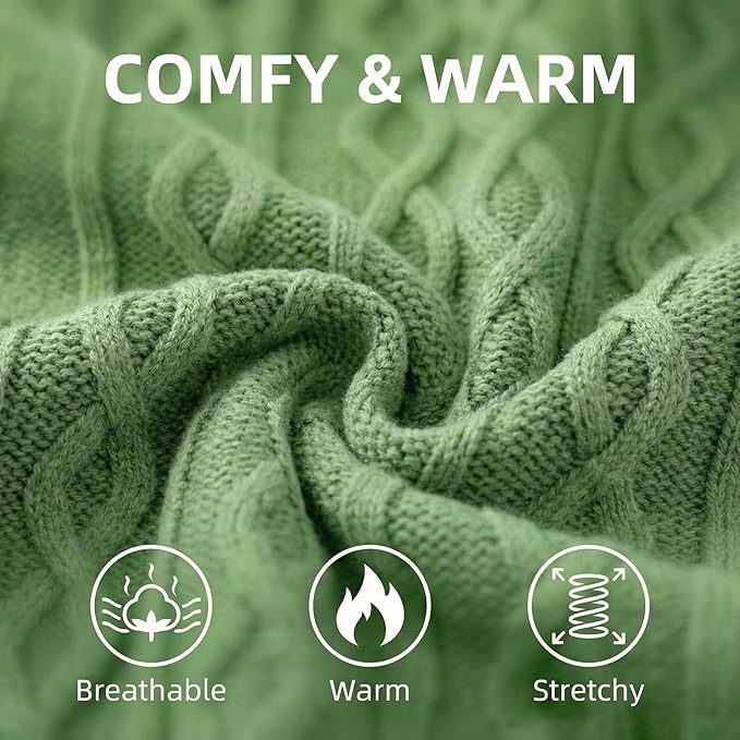 Small Dog Warm Winter Sweater Pet Clothes Knitwear for Small to Medium Breeds Dog Outfits (Green S)…