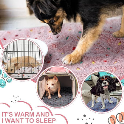 Tudomro 8 Pcs Guinea Pig Blankets Washable Small Pet Fleece Bedding Cage Liners Double Sided Pet Reusable Sleep Mat Pad Cover for Ferret Chinchilla Furniture Protection(Dot,12 x 12 Inch)