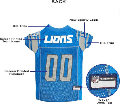 NFL DETROIT LIONS DOG Jersey, Medium