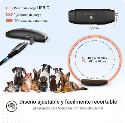 4G Dog GPS Tracker with Real-Time Location, Runaway Alerts, Activity Monitoring App, Waterproof Design & Rechargeable LED Dog Collar with 7 Color Modes, 27-Month Subscription Included – Black Bundle