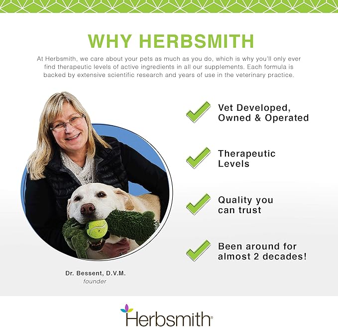 Herbsmith Nutrients Superfood Dog Multivitamin Featuring Vitamins & Minerals from Whole Foods Boost Kibble or DIY Raw with Antioxidants for Puppies to Seniors - 17.63 oz