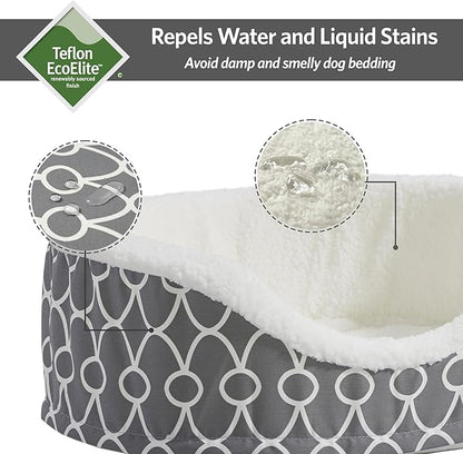 MidWest Homes for Pets Orthoperdic Egg-Crate Nesting Pet Bed w/Teflon Fabric Protector, XL Gray