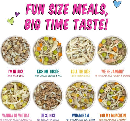 Weruva B.F.F. Best Fido Friend Fun Size Meal Variety Pack, Natural Wet Dog Food Cups