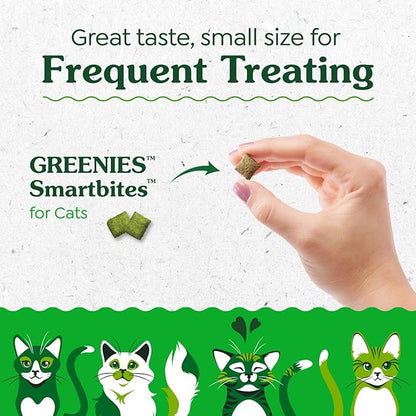 Greenies Feline Smartbites, Cat Treats Healthy Recipe, Indoor Cat Treats, Chicken Flavor, 2.1 oz. Pack
