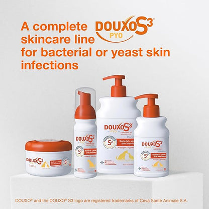 Douxo S3 Pyo Mousse, Contains 3% Chlorhexidine & 0.5% Ophytrium, Antiseptic & Hydrating, for Bacterial or Yeast Skin Infections, for Dogs, 5 fl. oz. (150mL)