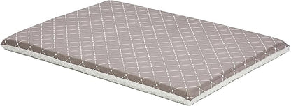 MidWest Homes for Pets Quiet Time Couture Paxton Pet Bed Mushroom/Fleece with Pillow Cover, Mushroom, Mushroom Diamond Pattern (40742-MRD)