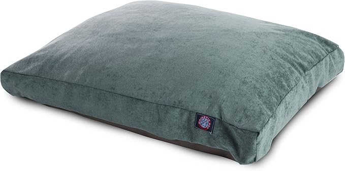 Majestic Pet Villa Rectangle Dog Bed Washable – Non Slip Comfy Pet Bed – Crate Bed with Removable Washable Cover – Kennel Bed for Sleeping, Polyester Fiber, Small, Azure
