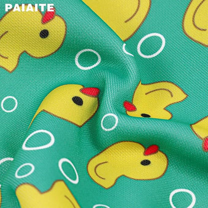 Yellow Duck Pattern Dog Hoodie Sweatshirt:Stylish with Hat, Crafted from Premium and Warm Winter Coat Clothes, Soft Materials for Superior Comfort.Perfect for Cold-Weather Walks.Yellow XXL