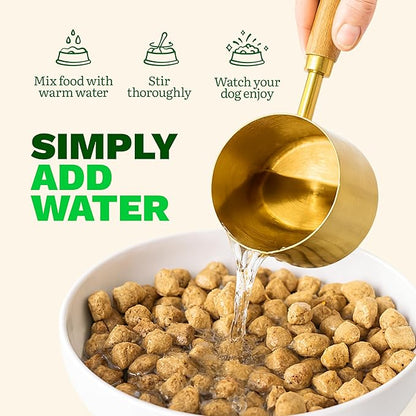 Get Joy Freeze Dried Raw Beef Meal, High Protein Grain Free, Dry Dog Food Meal Mixer and Topper, with Probiotics for Gut Health, Made with 100% USDA Organ Meat, for All Breeds and Ages, 16oz Bag
