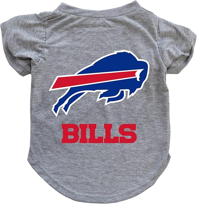 Littlearth NFL Buffalo Bills Pet T-Shirt, Team Color, X-Small