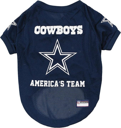 NFL DALLAS COWBOYS RAGLAN JERSEY "America's Team" - Medium. CUTEST FOOTBALL JERSEY for DOGS & CATS