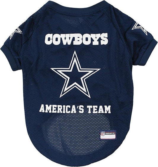 NFL DALLAS COWBOYS RAGLAN JERSEY "America's Team" - Medium. CUTEST FOOTBALL JERSEY for DOGS & CATS