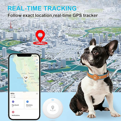 New GPS Tracker for Dogs: Smart Pet Collar with Real-Time Tracking,No Monthly Fee/Subscription (iOS & Android) Waterproof, Anti-Lost,365-Day Long Battery Life GPS Tracker Dog Collar(Tracker Included)