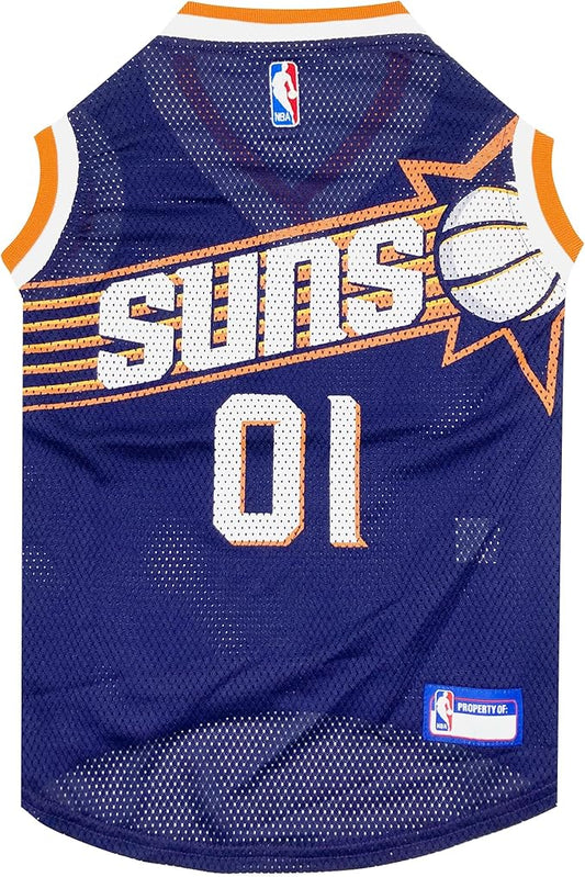 Pets First NBA Pheonix Suns Dog Jersey, X-Large - Tank Top Basketball Pet Jersey