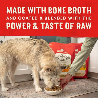 Stella & Chewy's SuperBlends Raw Blend Wholesome Grains Cage-Free Chicken & Duck Recipe with Superfoods, 3.25 lb. Bag