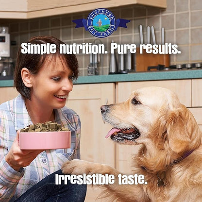 Shepherd Boy Farms Freeze Dried Raw Dog Food, Pork Recipe, All Natural, No Synthetics, Made in USA with Goat's Milk & Organic Produce, High Protein, Complete Meal (14oz)