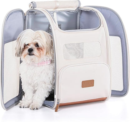 Traveler's Choice Argo Tails of The Trail Pet Backpack Carrier, Tan
