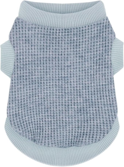 Cozy and Functional Dog Shirts for Small Puppies: Stretchable Blue Attire with Easy-On Design, Ideal for Chihuahuas and Yorkies - Enhance Comfort and Playfulness on Chill Days XX-Small