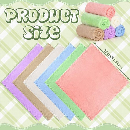 Newwiee 24 Pcs Guinea Pig Fleece Bedding Blankets Bulk Washable Small Animal Fleece Cage Liners Pet Wash Cloth Sleeping Mat Cover for Hamster Chinchilla Rabbit Hedgehog(12 x 12 Inch,Multicolor)