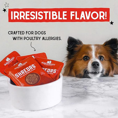 Stella & Chewy's Grass Fed Beef & Lamb Shredrs - Premium Dog Food Pouches - Perfect for Picky Eaters - 24 Pack, 2.8oz Each