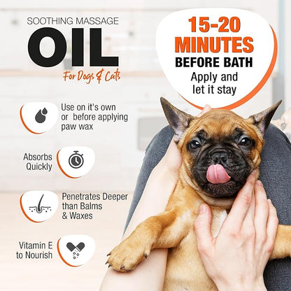Wagging Tails 6-in-1 Soothing Oil - 6.76 fl oz for Dogs & Cats | Coconut Oil for Skin & Coat | Helps Hydrate & Moisturize Hair | Improve Coat Shine and Softness