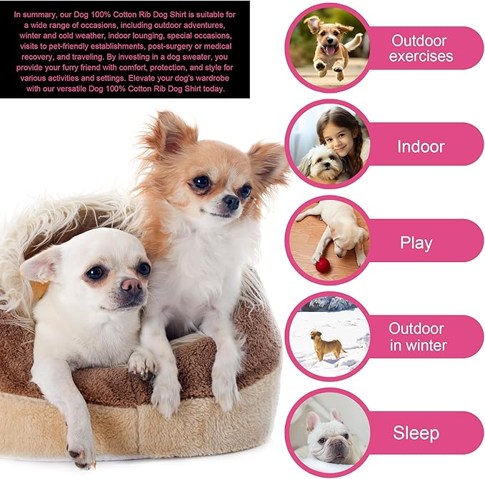 Elevate Your Pet's Comfort and Fashion: Premium 100% Cotton Rib Dog Shirt Vest for Small Breeds Like Chihuahuas, Yorkies, and Puppies .Year-Round Style with Tank-Style Puppy Attire Green X-Large