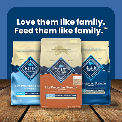 Blue Buffalo Life Protection Formula Large Breed Adult Dry Dog Food, Promotes Joint Health and Lean Muscles, Made with Natural Ingredients, Chicken & Brown Rice Recipe, 34-lb. Bag