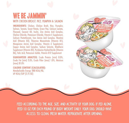 Weruva Best Fido Friend Fun Size Meals for Dogs, We Be Jammin, 2.75oz Cup, Pack of 12