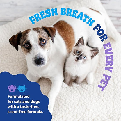Dental Fresh Water Additive for Dogs and Cats, Advanced Formula, 8 Fl Oz, Plaque & Tartar Daily Oral Care Just Add to Water