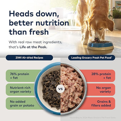 ZIWI Peak Air-Dried Dog Food – Chicken - All Natural, High Protein, Grain Free, Limited Ingredient w/ Superfoods (16oz)