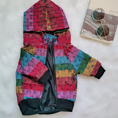 Dog Hoodie Luxury Winter Small Dog Jacket Clothes Classic Designer French Bulldog Teddy Pug Puppy Clothes(Medium)