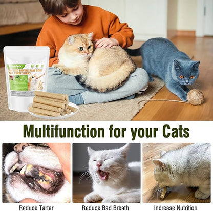 Freezed Drying 100g Cat Chew Sticks Quail Flavor, Cat Teething Sticks for Teeth Cleaning Dental Care, Cats Chew Toys for Fresh Breath