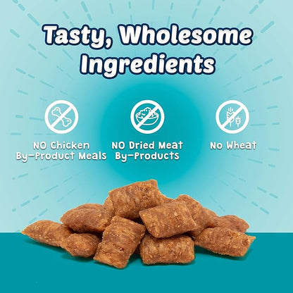 Blue Buffalo Bursts Crunchy & Creamy Cat Treats, Great for Training, Savory Seafood, 5-oz Bag (Pack of 4)