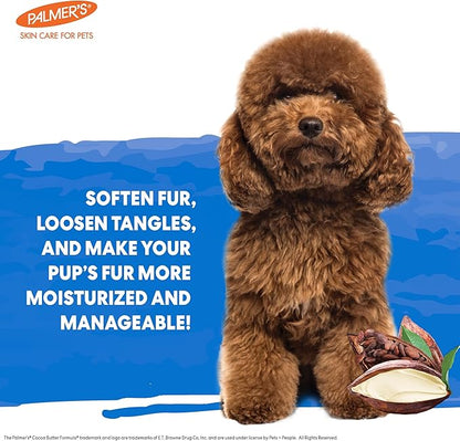 Palmer's for Pets Detangling & Conditioning Spray with Cocoa Butter 8 Fl Oz; Leave-in Dog Conditioner with Vitamin E and Cocoa Butter, De-Matting Spray for Dogs