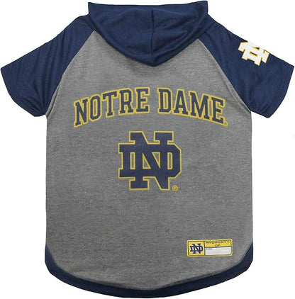 Pets First NCAA Notre Dame Fighting Irish Hoodie for Dogs & Cats | NCAA Basketball Licensed Dog Hoody Shirt, Large | Sports Hoody T-Shirt for Pets | Licensed Sporty Dog Shirt