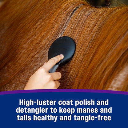 Farnam Vetrolin Shine, High-Luster Coat Polish and Detangler Spray, Ideal for Horses and Dogs, 64 oz.