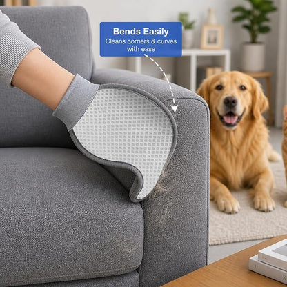 Nexius Pet Hair Remover Glove for Dogs & Cats, Reusable Electrostatic Pet Hair Removal Mitt, Fur Remover Glove, Dog Hair Remover Mitt, Cat Hair Mitt Glove, Pet Grooming & Lint Removal Tool