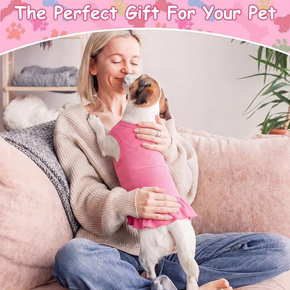 6 Pieces Dog Dresses Shirt Skirt Sleeveless Dress Breathable Pet Shirts with Ruffles Puppy Sundress Outfits for Dogs and Cats (XS Size)