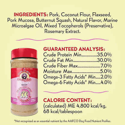 Charlee Bear Necessities Freeze Dried Dog Food Topper, Immune Health Support, Grain Free, High Protein, Limited Ingredient Meal Toppers for Dogs, Beef Recipe, 5 Ounce