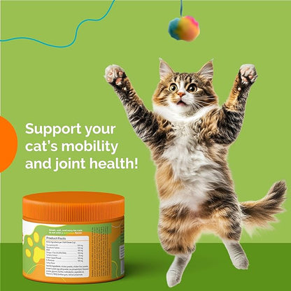 Joint Support Soft Chews Supplements | Cat Wellness Formula with Glucosamine | Joint Support & Pain Relief for Cats of All Ages | Vet-Approved Mobility Support | 200 Count