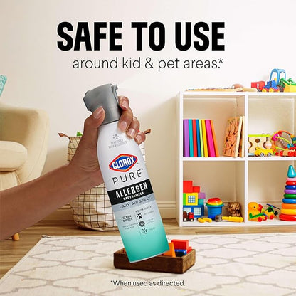 Clorox PURE Allergen Neutralizer Daily Air Spray, Clean Breeze, 8 Ounces