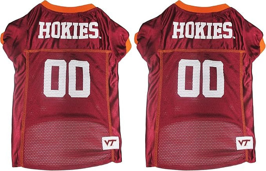 NCAA College Virginia Tech Hokies Mesh Jersey for Dogs & Cats, XX-Large. Licensed Big Dog Jersey with Your Favorite Football/Basketball College Team (Pack of 2)