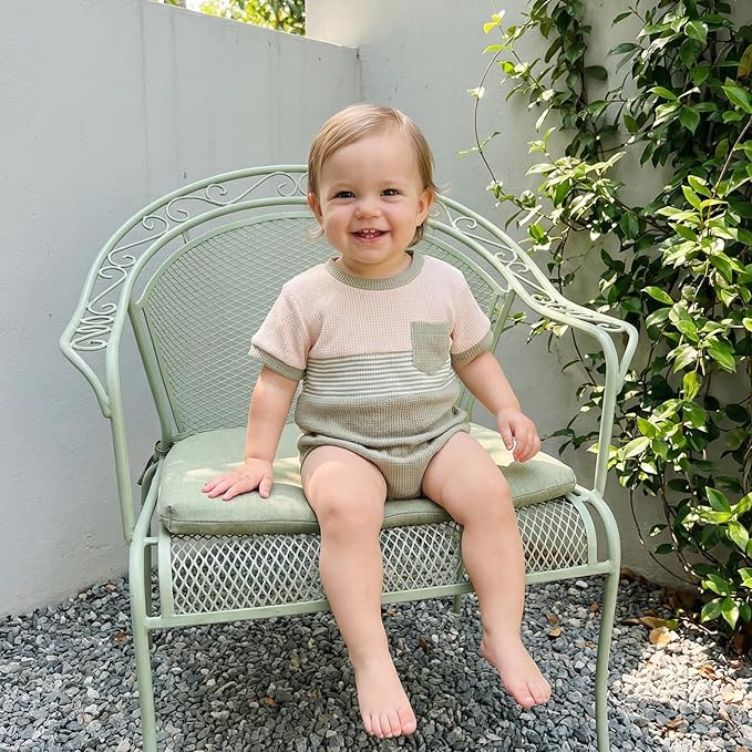 Baby Girl Summer Clothes Dog Bubble Romper Newborn Infant Plaid Onesie Spring Summer Toddler Bodysuit Clothes