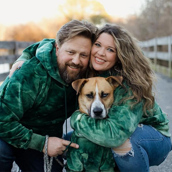 Spark Paws Human Hoodie - Premium Quality, Buttery Soft, Superior Comfort and Fit, Calming Fleece Interior, Suitable for All Styles – Green Skydye - S