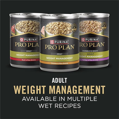 Purina Pro Plan Weight Management Dry Dog Food Chicken and Rice Formula - 18 lb. Bag