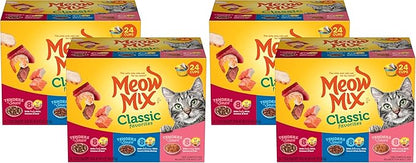 Meow Mix Tenders in Sauce Classic Favorites Wet Cat Food Variety Pack,2.75 Ounce Cup,(Pack of 96)