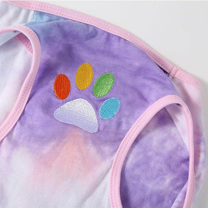 Dog Vest Summer Shirt Tie Dye Clothes Cool Breathable Cotton T-Shirt Large Dogs Boys Girls Shirt L
